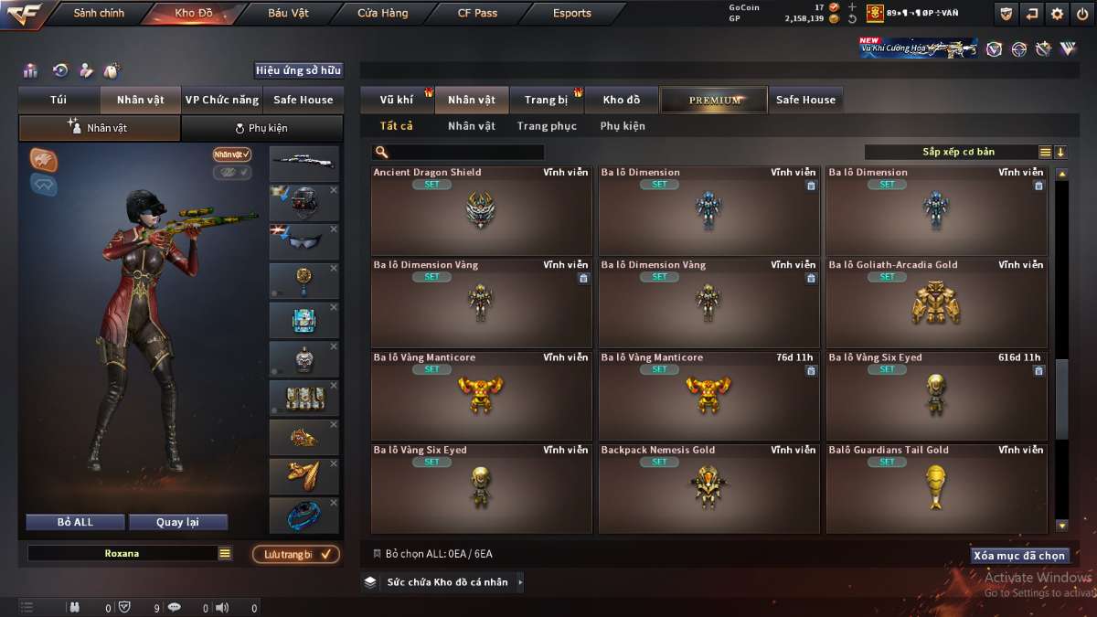 shop acc cf uy tin gia re
